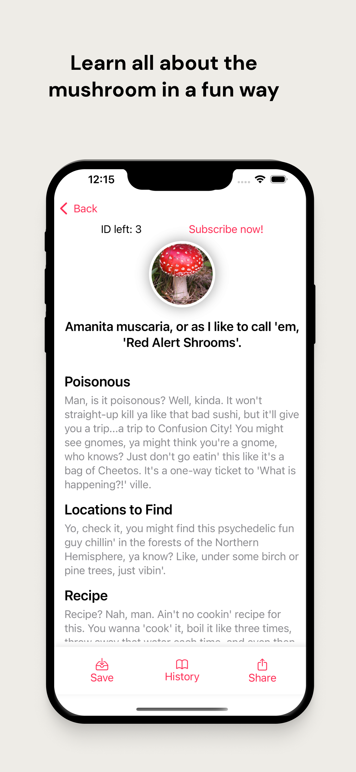 Identify Mushroom App Screenshot 2